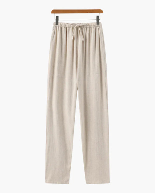 Relaxed Linen Drawstring Pants