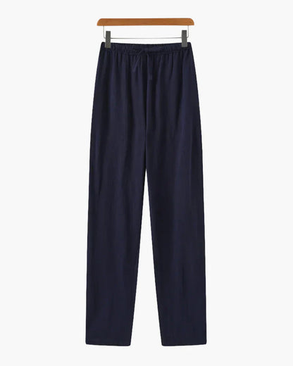 Relaxed Linen Drawstring Pants