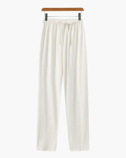 Relaxed Linen Drawstring Pants