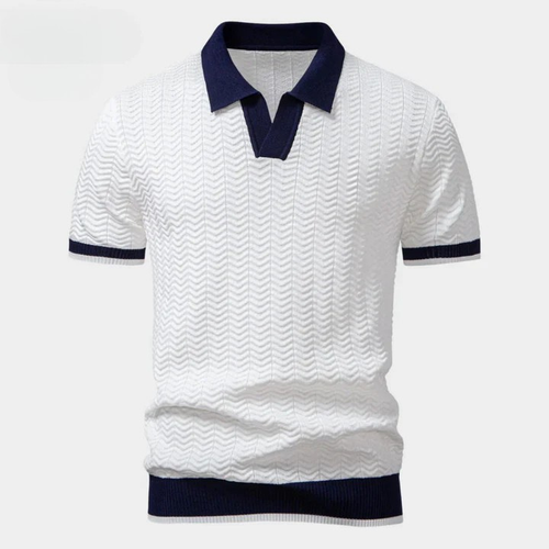 [Bundle Single] Monaco Textured Knit Polo
