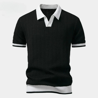 [Bundle Trio] Monaco Textured Knit Polo