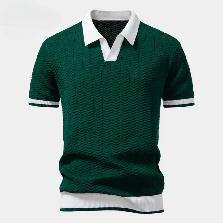 [Bundle Single] Monaco Textured Knit Polo